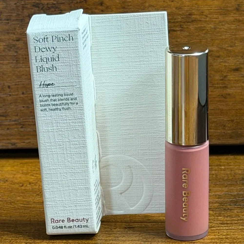Rare Beauty Bundle: Courage Lip + Mini Hope Blush +Find Comfort Mist +Sample-NEW